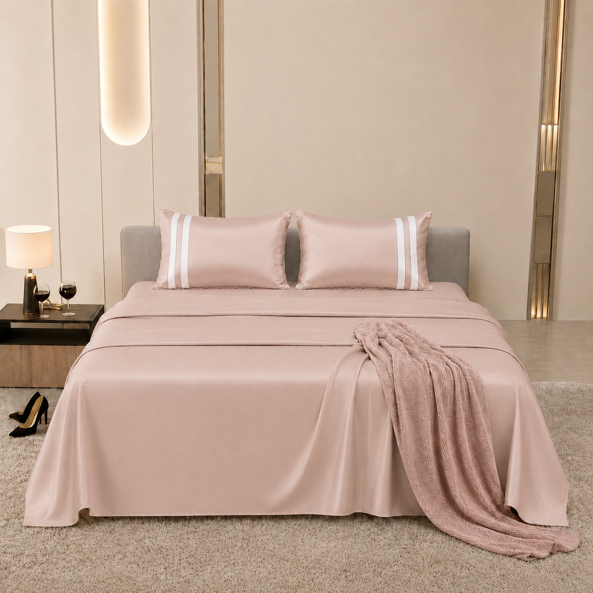 400 TC Ultra Satin Premium Bedding Set