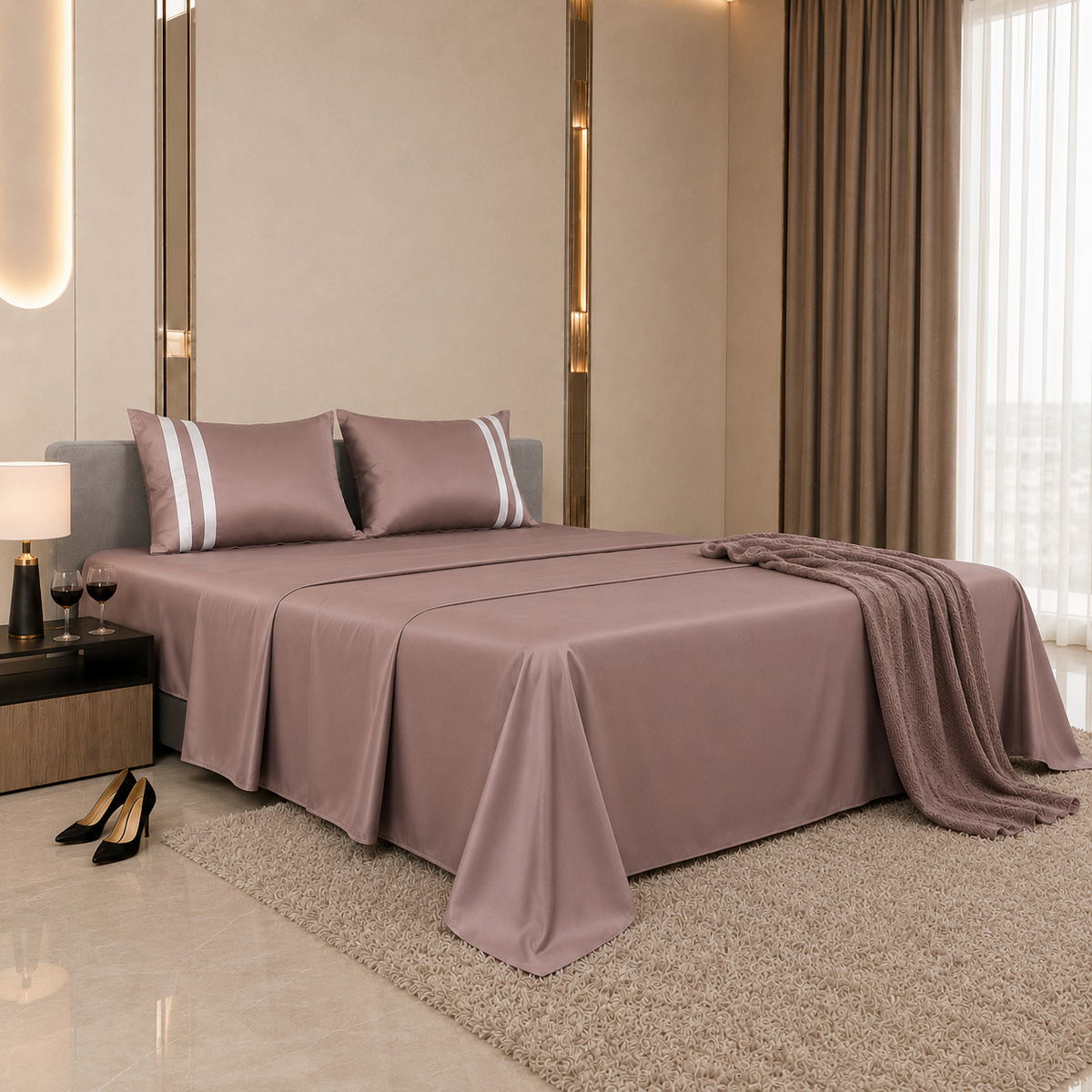 400 TC Ultra Satin Premium Bedding Set