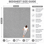 Premium Embossed Grey Bedsheet with 2 Pillow Covers