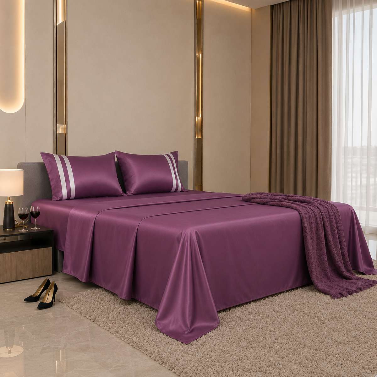 400 TC Ultra Satin Premium Bedding Set