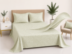 Premium Embossed Cream Bedsheet with 2 Pillow Covers