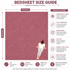 Premium Embossed Pink Bedsheet with 2 Pillow Covers