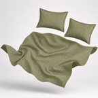 Premium Embossed Light Green Bedsheet with 2 Pillow Covers