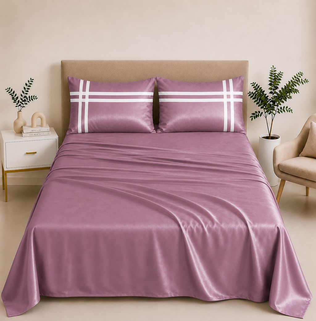 Double Bedsheet with 2 Pillow Covers