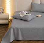 Premium Embossed Grey Bedsheet with 2 Pillow Covers