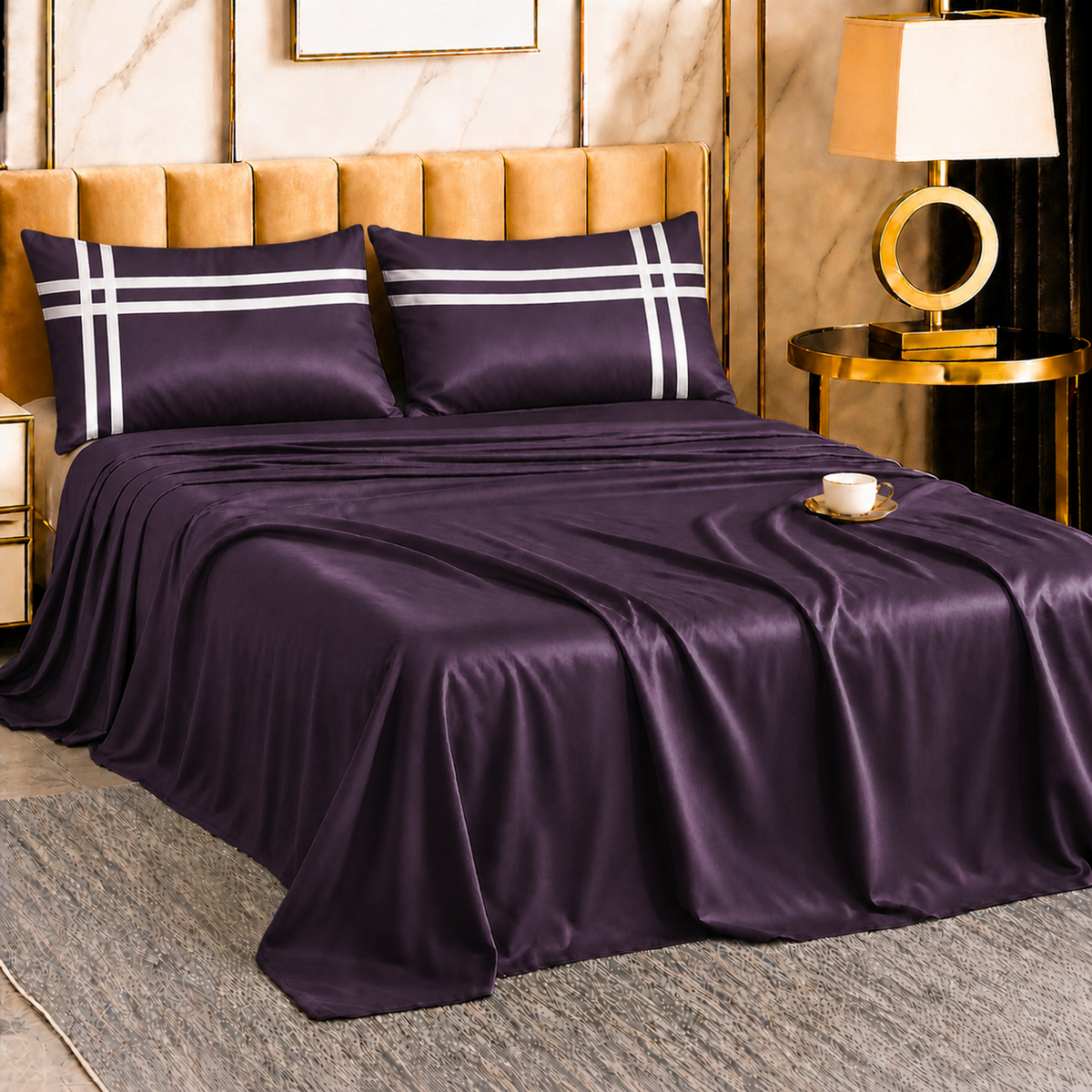 Double Bedsheet with 2 Pillow Covers