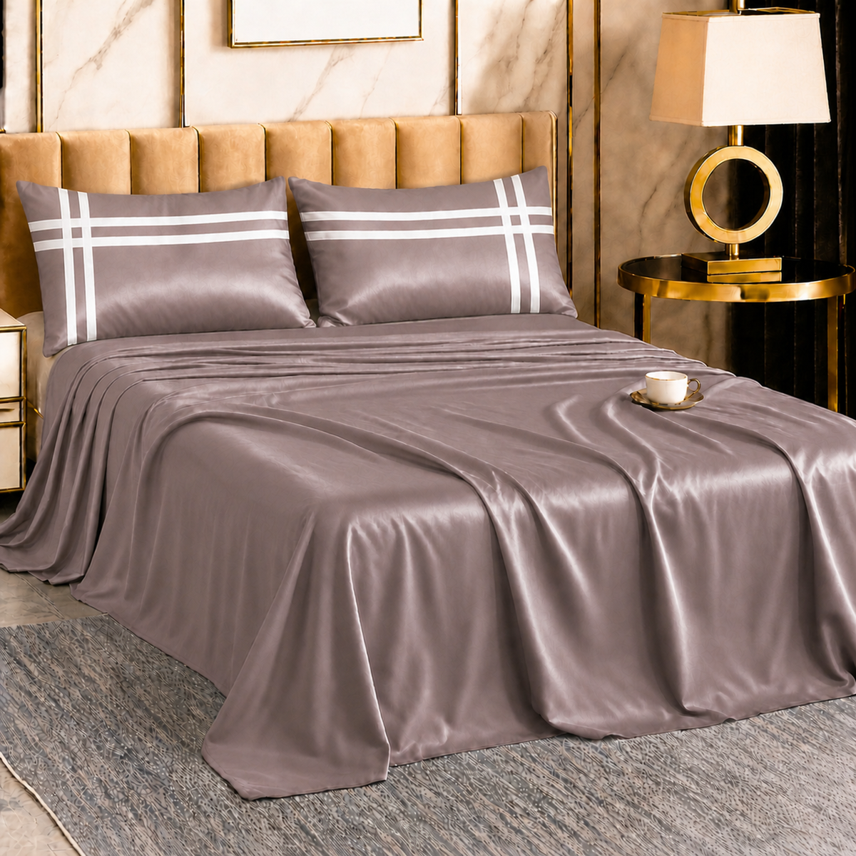 Double Bedsheet with 2 Pillow Covers