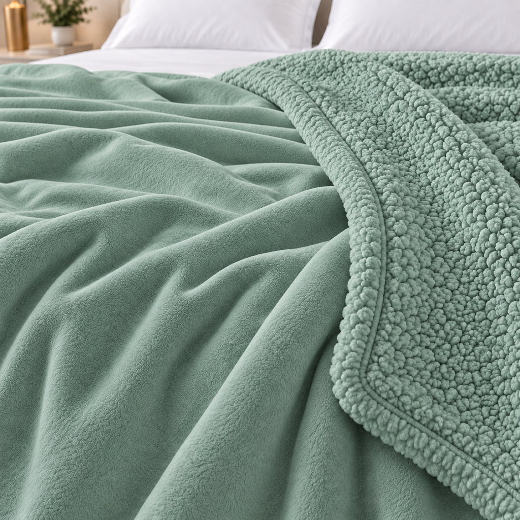 Ultra Soft Mink Touch AC Blanket - Green