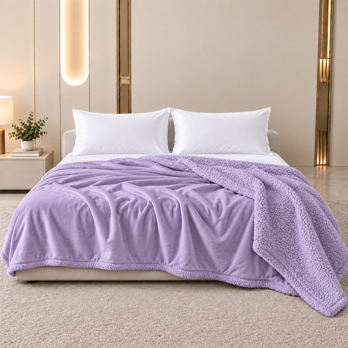 Ultra Soft Mink Touch AC Blanket - Purple