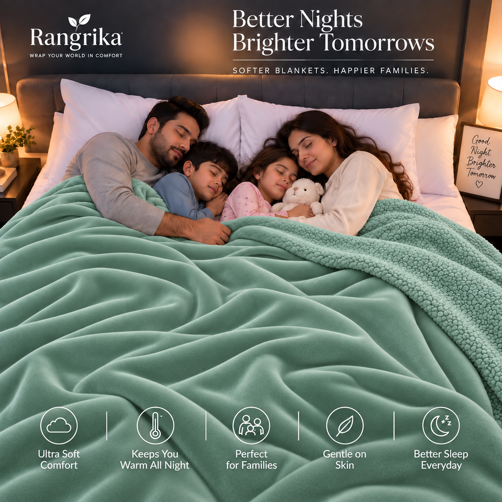 Ultra Soft Mink Touch AC Blanket - Green