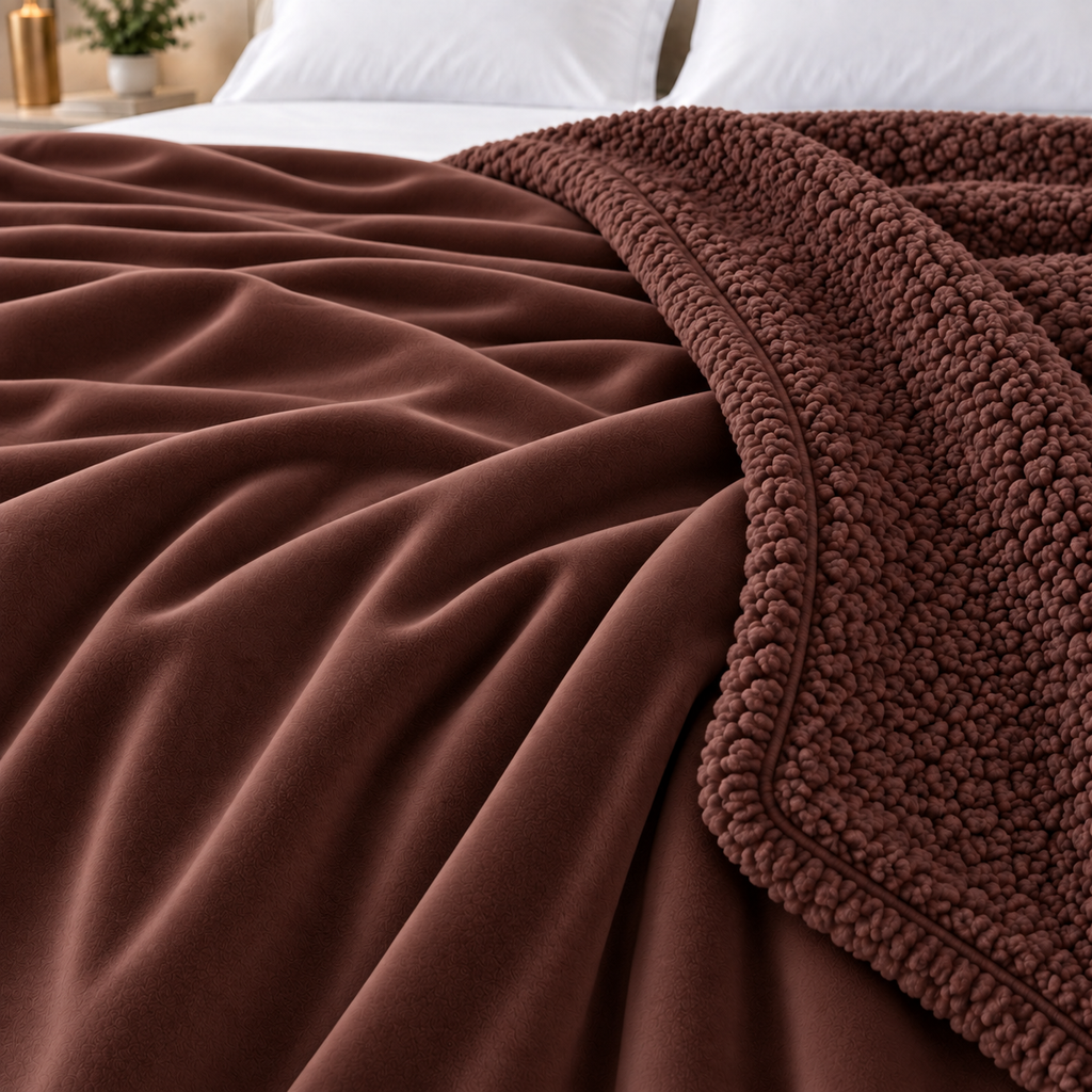 Ultra Soft Mink Touch AC Blanket - Brown