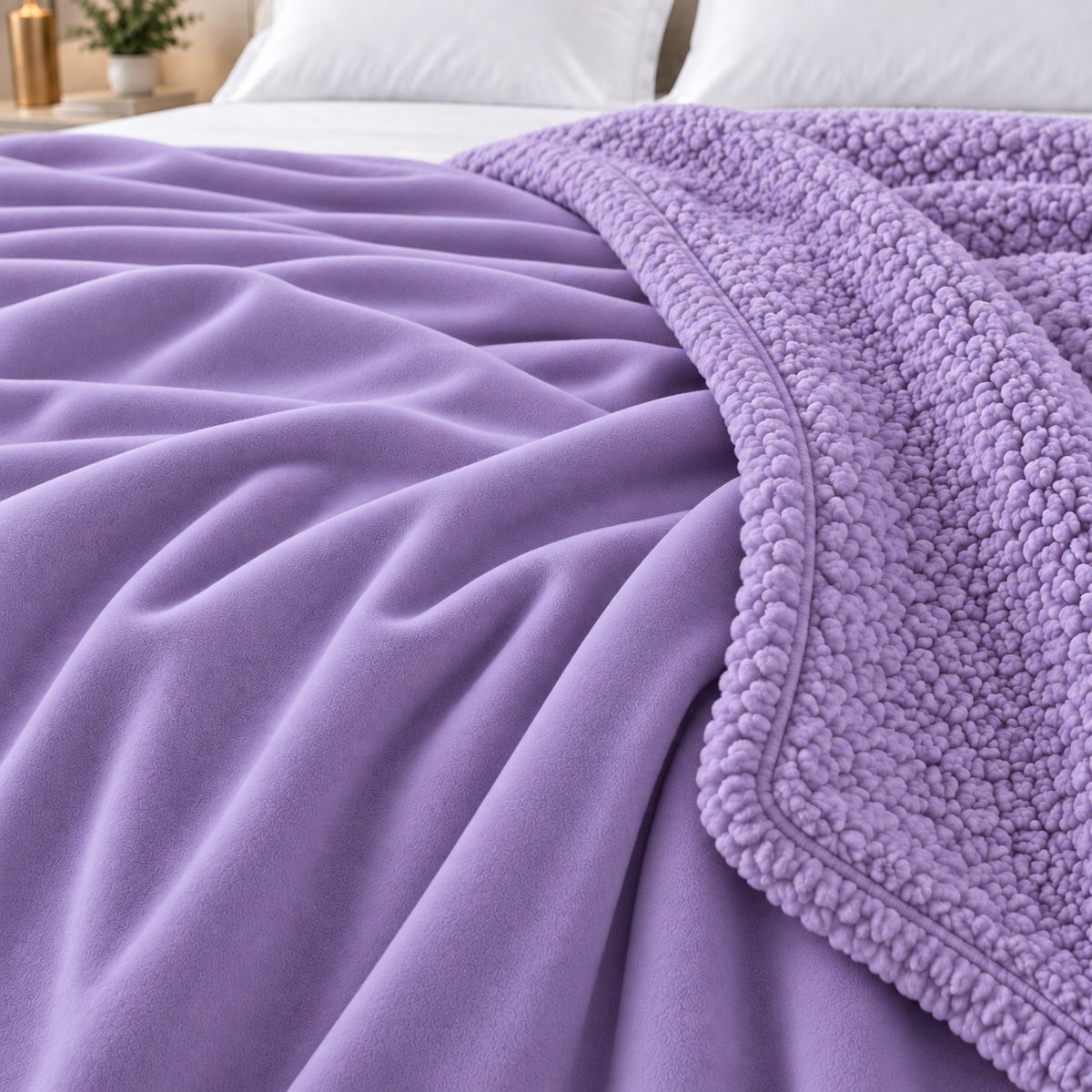 Ultra Soft Mink Touch AC Blanket - Purple