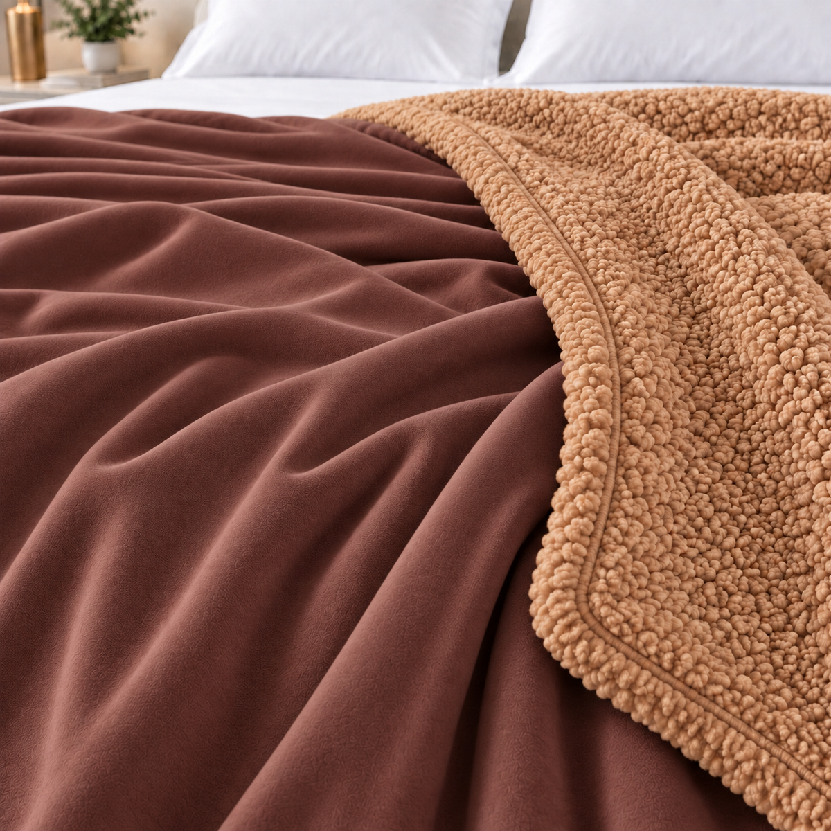 Ultra Soft Mink Touch AC Blanket - Beige